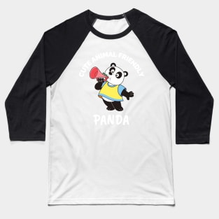 Cute Animal Friendly Panda - Gift Ideas For Animal and Panda Lovers - Gift For Boys, Girls, Dad, Mom, Friend, Panda lovers - Panda Lover Funny Baseball T-Shirt